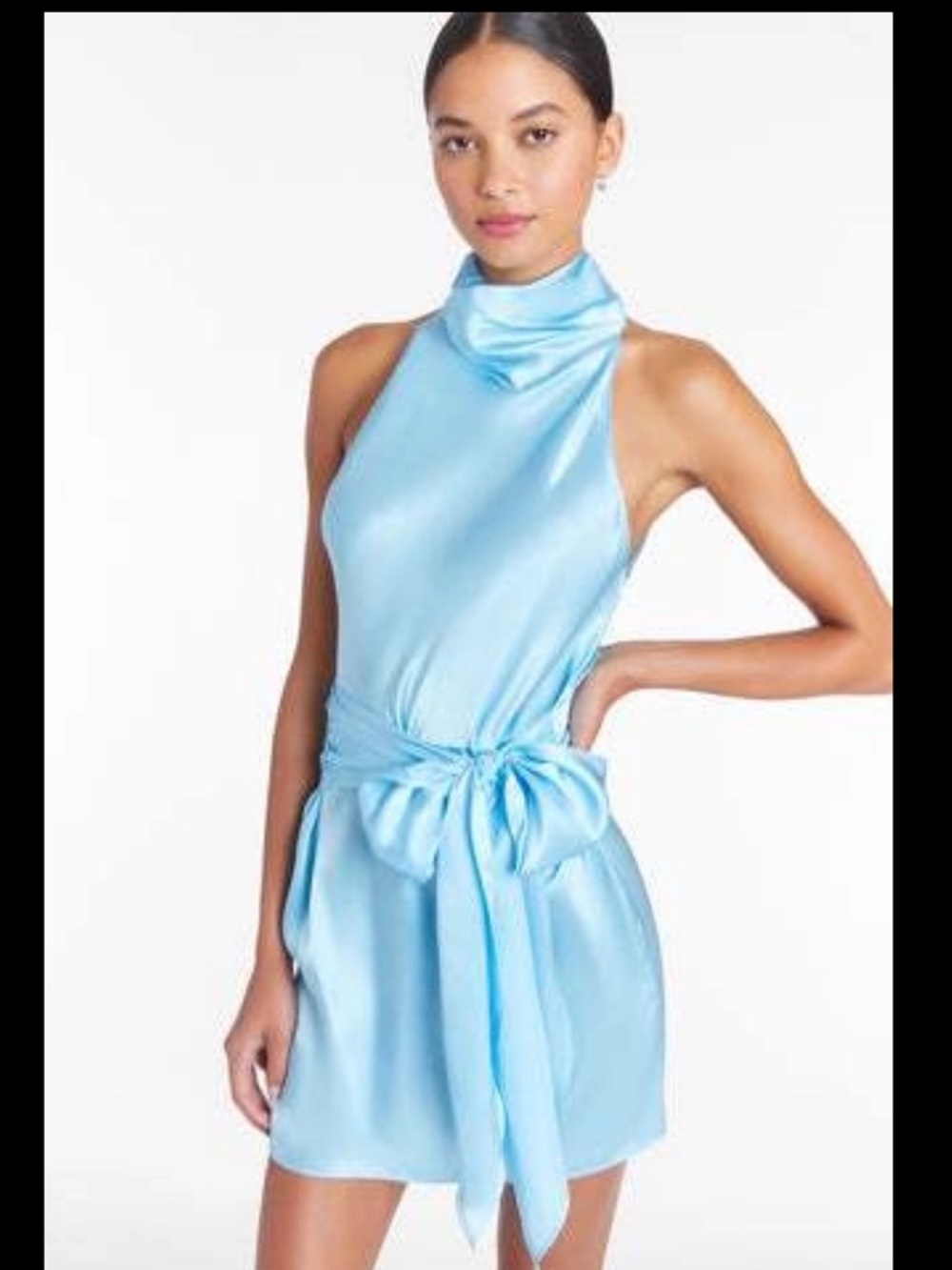 Amanda Uprichard Light blue Sandrine mini dress size small